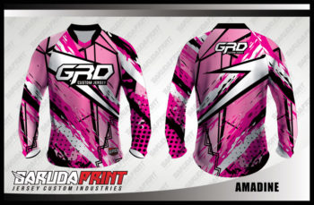 Desain Baju Sepeda MTB Amadine Warna Pink Yang Cool