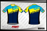 Kaos Sepeda Custom Warna Biru Kuning Hitam Paling Trendy