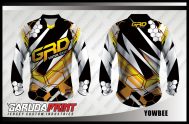 Kaos Sepeda Full Print Lengan Panjang Warna Hitam Putih Kuning Terbaru